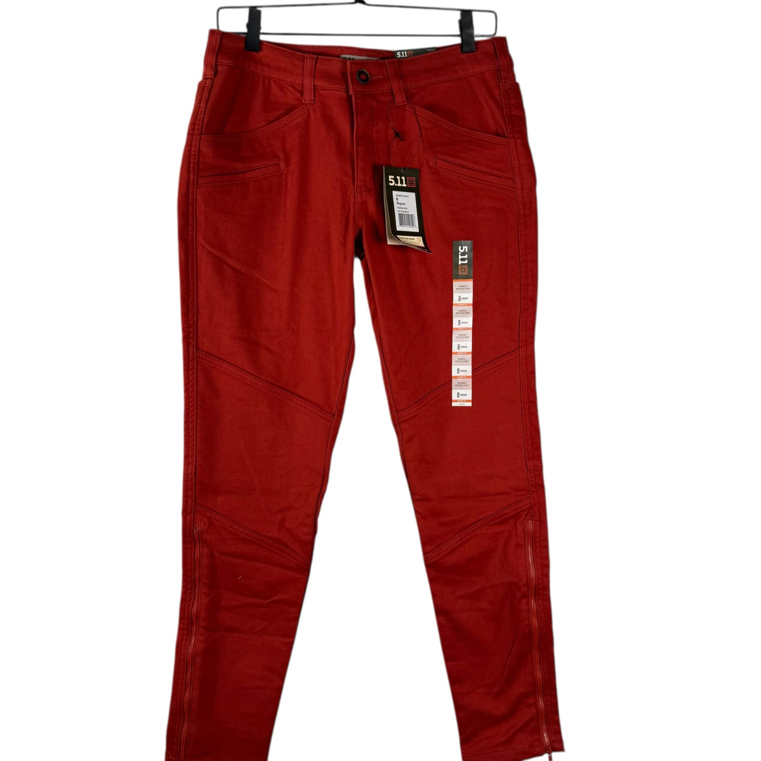 NWT 5.11 Tactical 454 Rosewood Stretch Cotton Mid Rise Wyldcat Skinny Pants 8