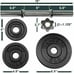 52.5 lb adjustable dumbbell