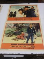 2 LOBBY CARDS FROM A DISTANT TRUMPET