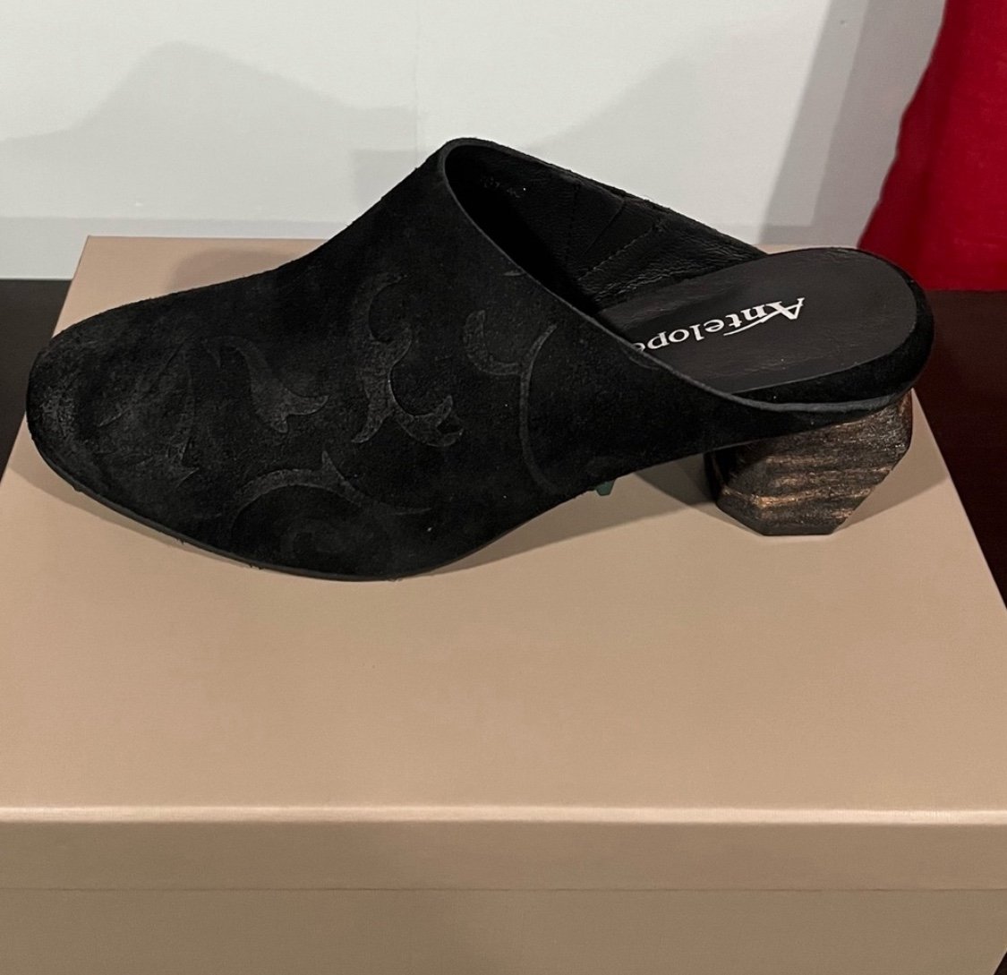 Antelope Peni suede mules | P01 | black | size 39