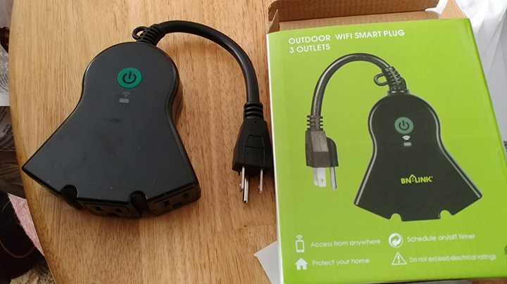 Smart Dimmer Plug, WiFi Outdoor Dimmer for String Lights, LED, Filament