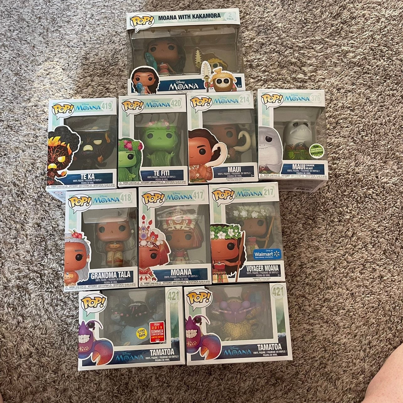 Moana Funko Pop Lot
