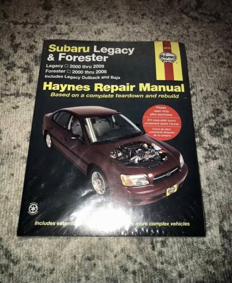 2000-2009 Subaru Legacy Forester Haynes Repair Service Workshop Manual Book 0042