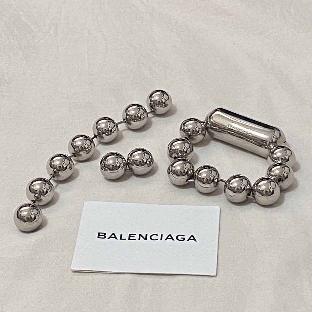 BALENCIAGA Ball Chain Bracelet Necklace