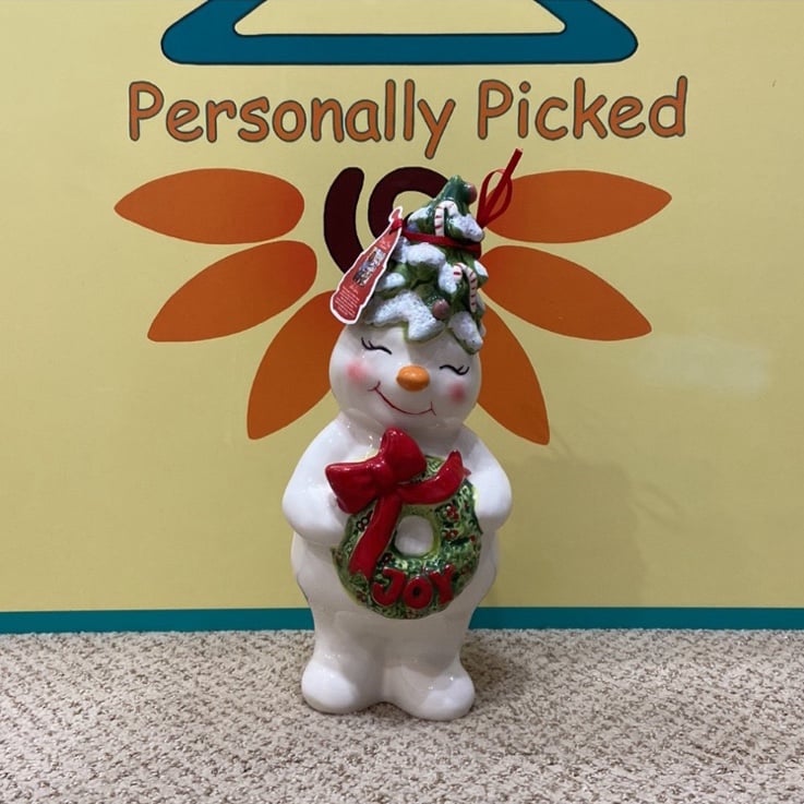 Blue Sky Clayworks VINTAGE SNOWMAN Figurine