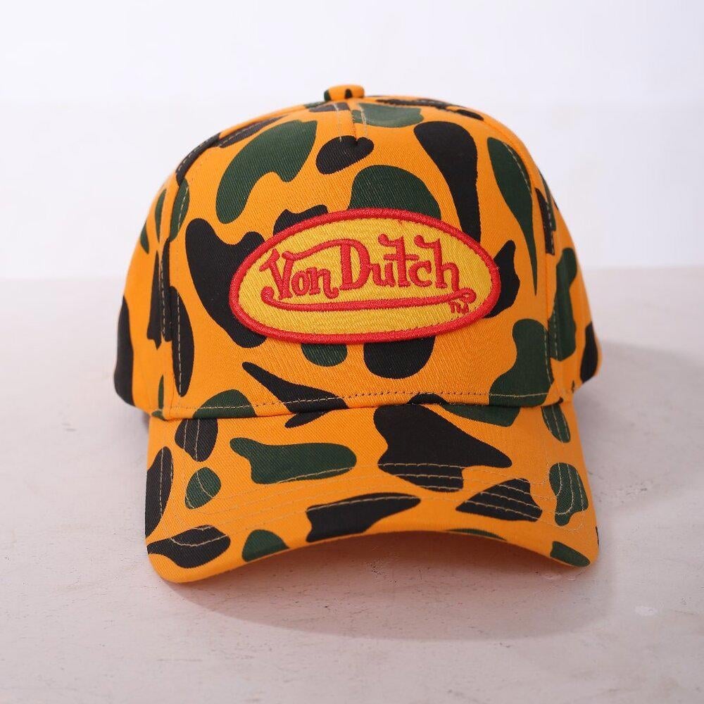 Von Dutch Orange Camo Hat