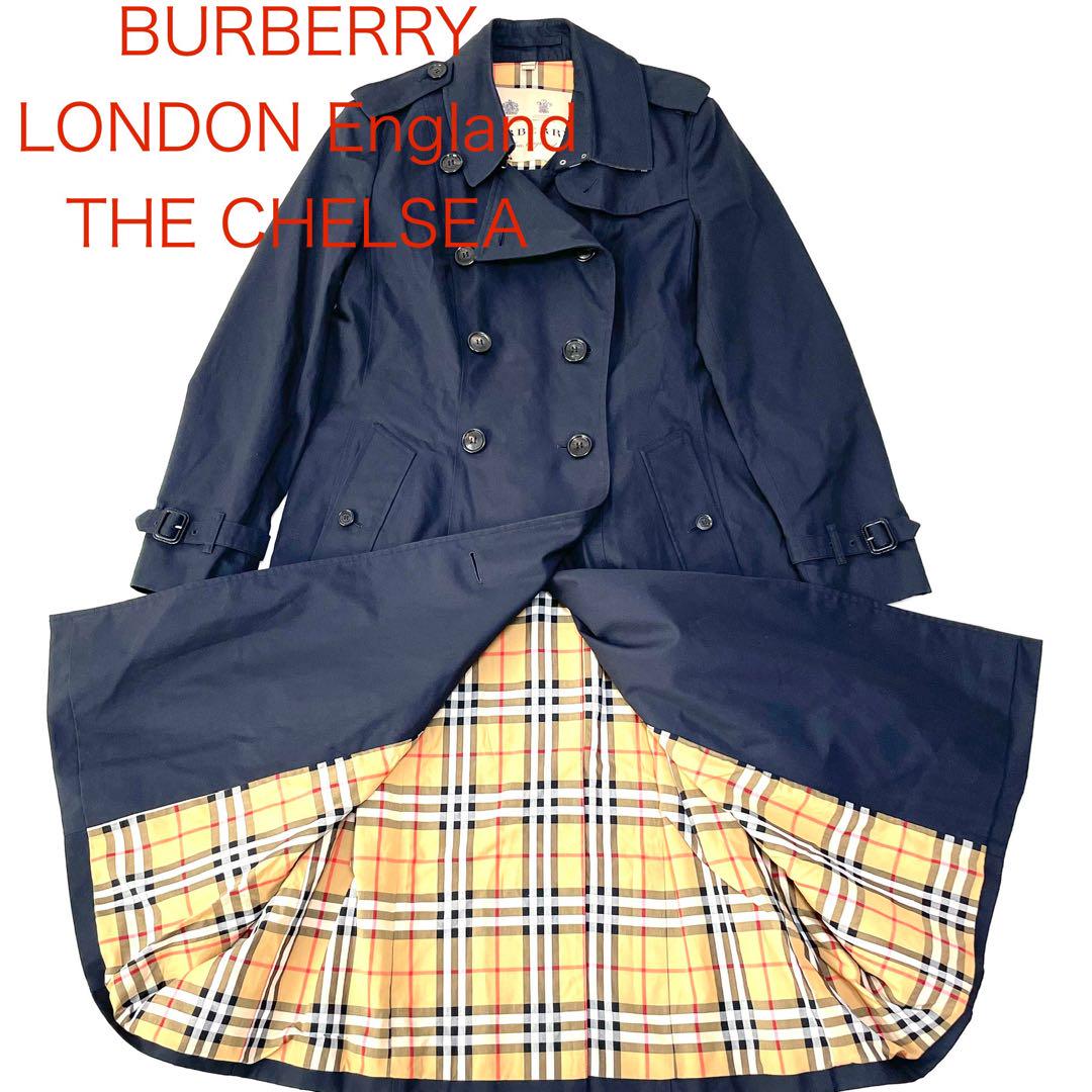 [Excellent Condition] BURBERRY THE CHELSEA Trench Coat Navy
