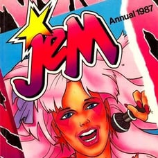 JEM AND THE HOLOGRAMS ANNUAL, HARDCOVER BOOK, 1987, UK, RARE!