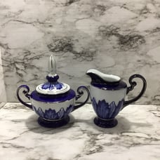 Bombay Company Vintage Sugar Bowl And Creamer Set