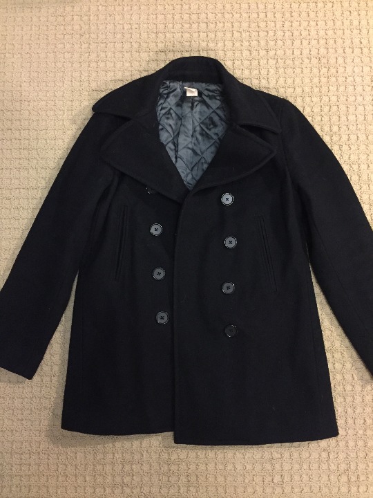 J.Crew Peacoat Wool, black s small