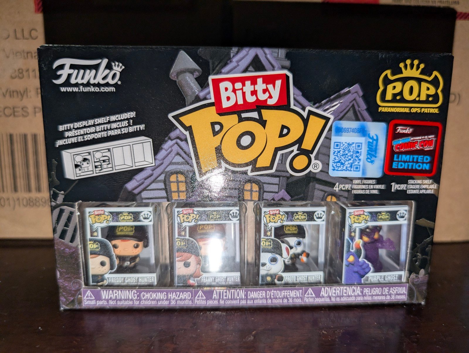 Funko Pop NYCC 2025 Exclusive Paranormal Ops Bitty Freddy Franny Con Sticker
