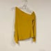 NWT Cushnie Cold Shoulder Single Sleeve Top in Antique Gold Size 12