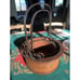 Replica Antique Inset Berry Buckets Wood Baskets Hat Box Staves Iron Handle
