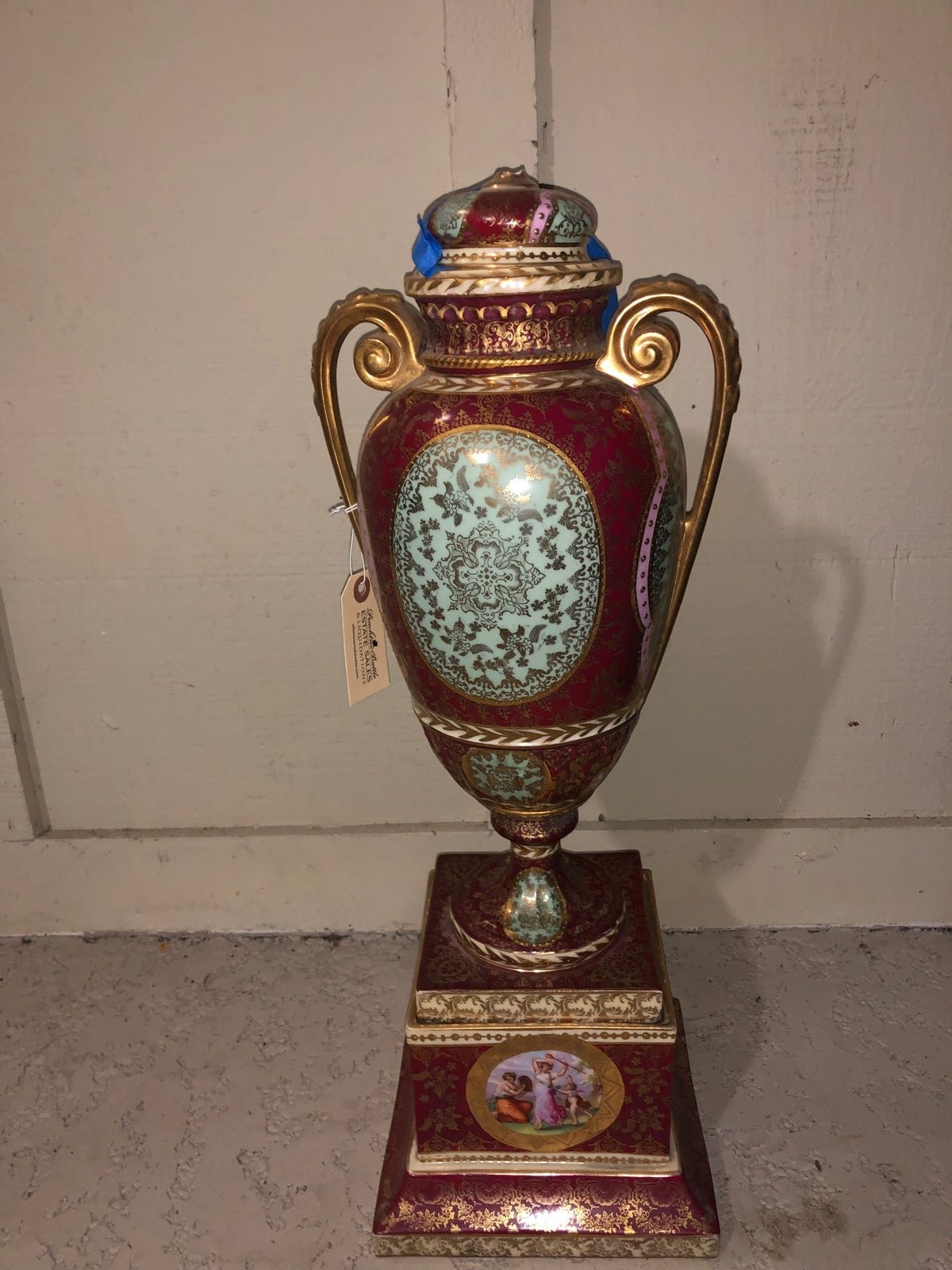 Victorian style covered Urn
