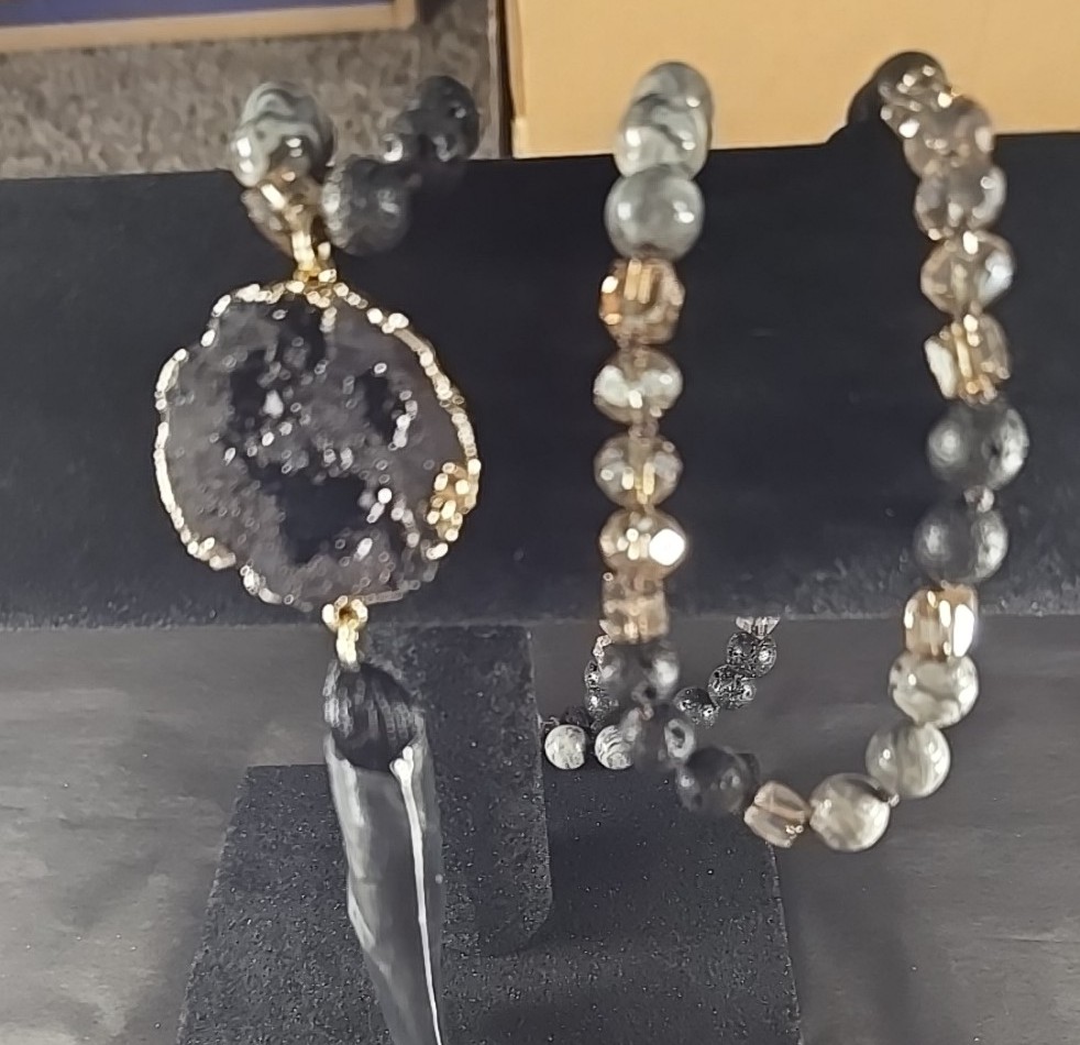 Druzy Pendant Necklace