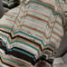 M Missoni Dress Multicolor Knitted V-Neck Long Sleeve Beach Dress Wool Size 8