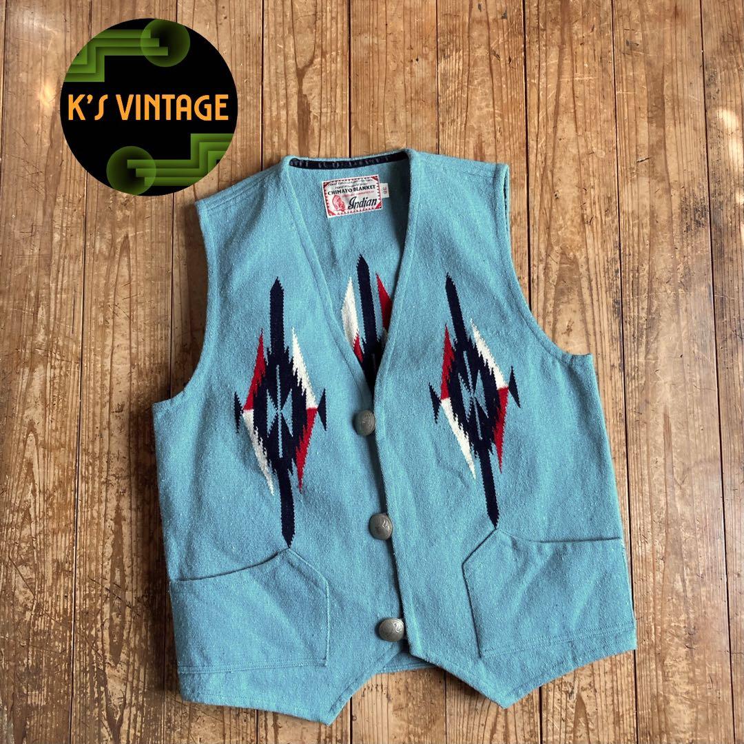 Toyo Enterprise Chimayo Vest Indian Wool Blanket