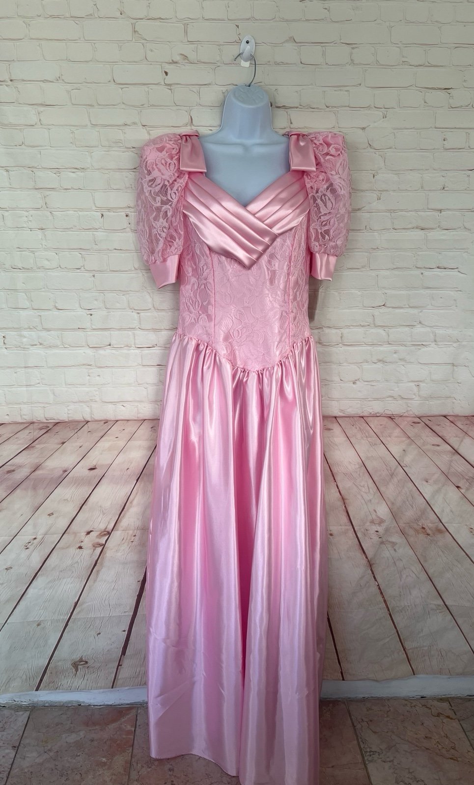 NEW 80s Alfred Angelo Barbie corset in pink wedding gown/bridesmaids/Halloween