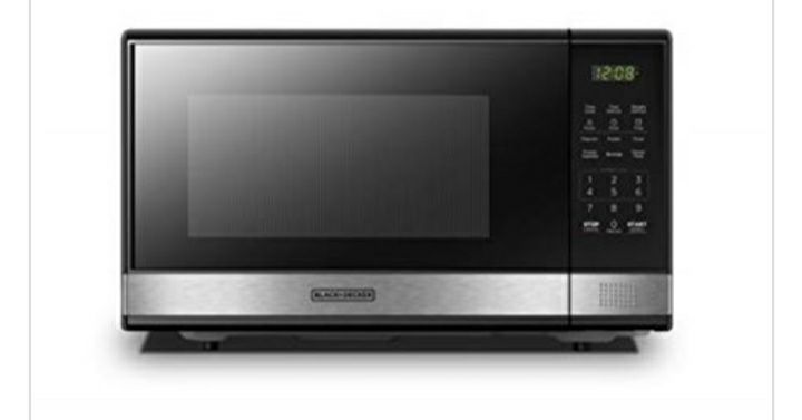 Black decker stainless steel microwave