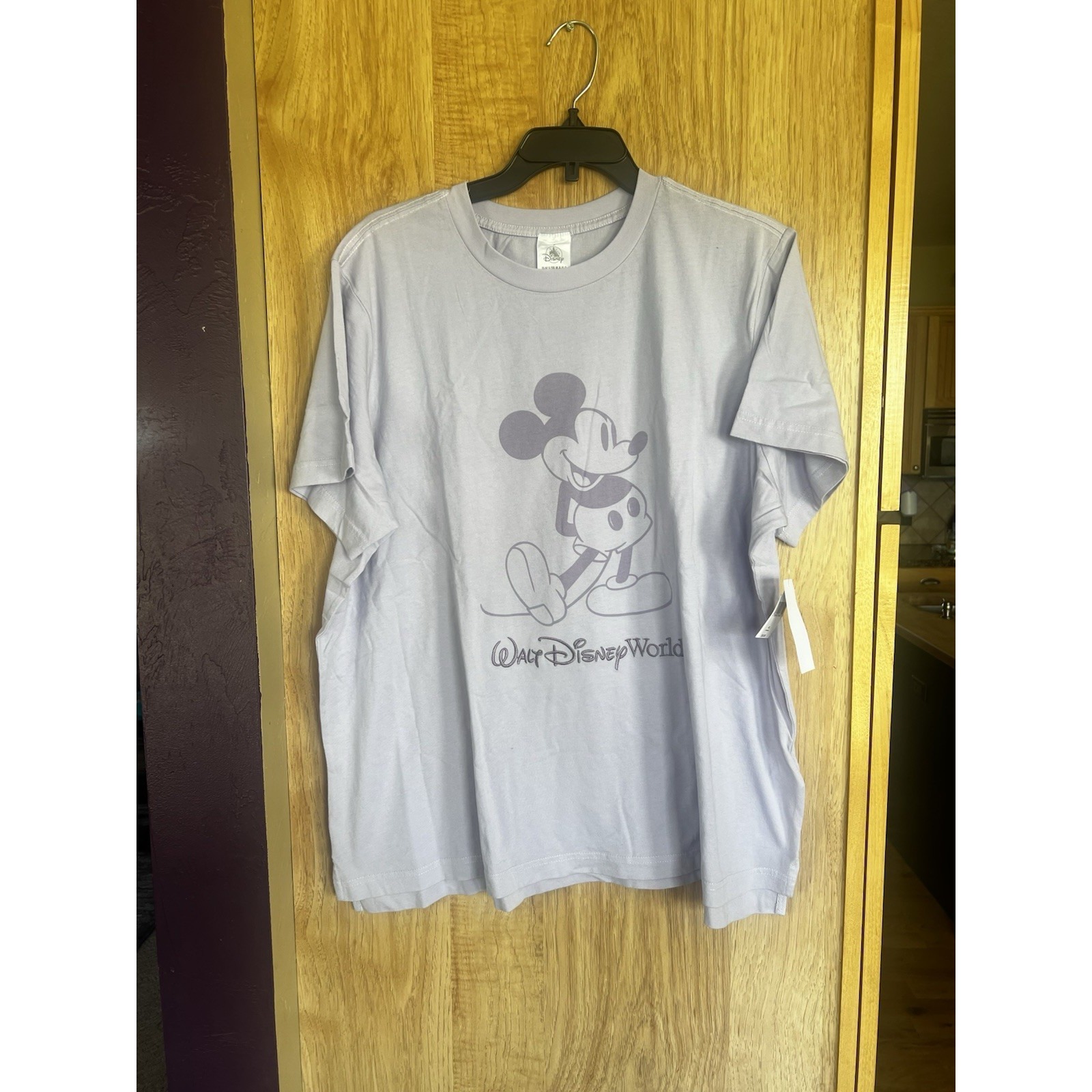 Disney Parks Mickey Mouse WDW Women's Purple Lavender T shirt XL