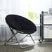 Faux Fur Saucer™ Chair, Black