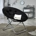 Faux Fur Saucer™ Chair, Black