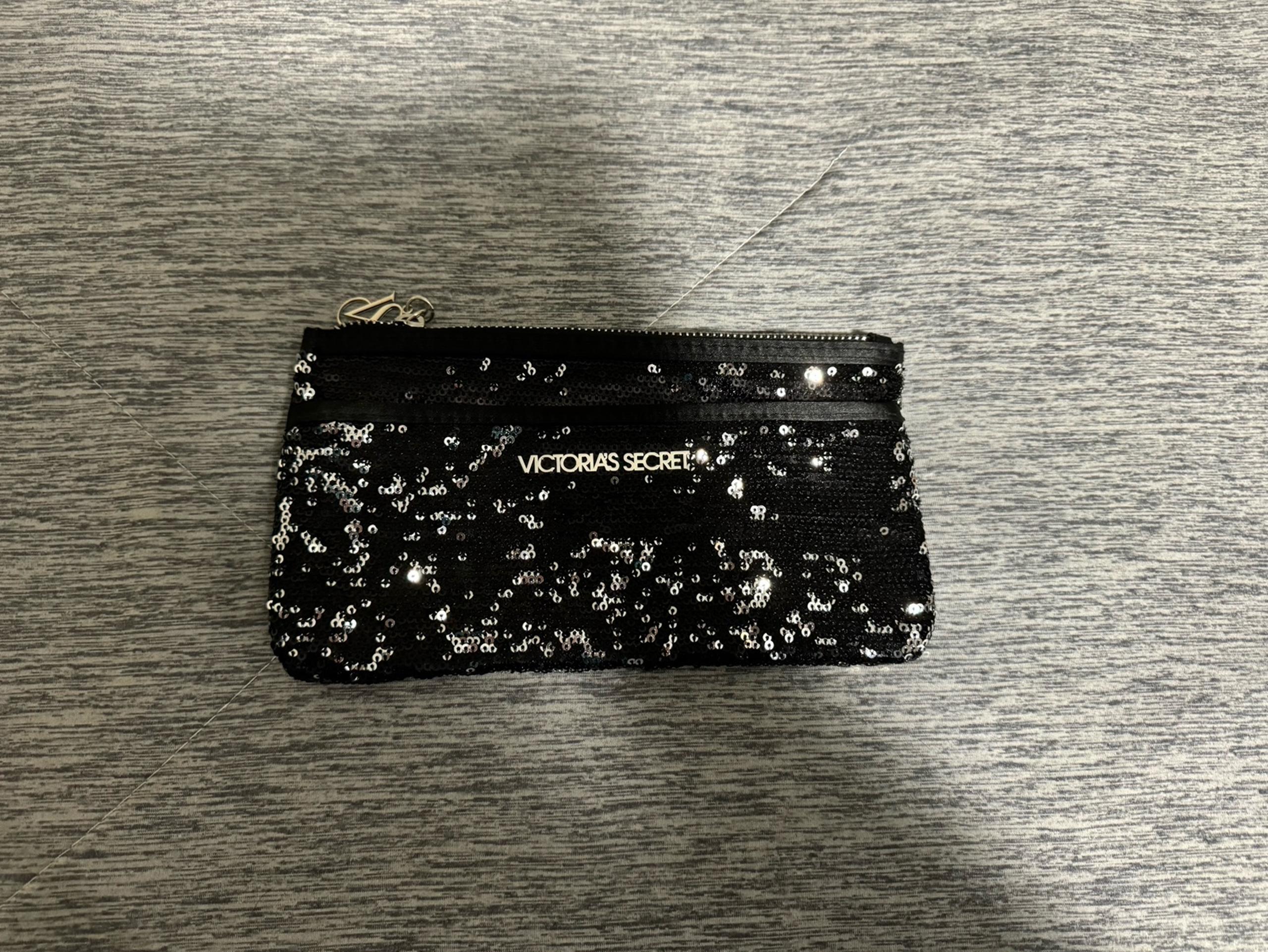 Victoria's Secret Black Sequin Clutch