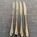 Oneida JOANN Joanne Stainless Frosted/Satin Glossy Edge 4 Dinner Knives