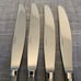 Oneida JOANN Joanne Stainless Frosted/Satin Glossy Edge 4 Dinner Knives