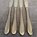 Oneida JOANN Joanne Stainless Frosted/Satin Glossy Edge 4 Dinner Knives