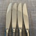Oneida JOANN Joanne Stainless Frosted/Satin Glossy Edge 4 Dinner Knives