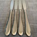 Oneida JOANN Joanne Stainless Frosted/Satin Glossy Edge 4 Dinner Knives