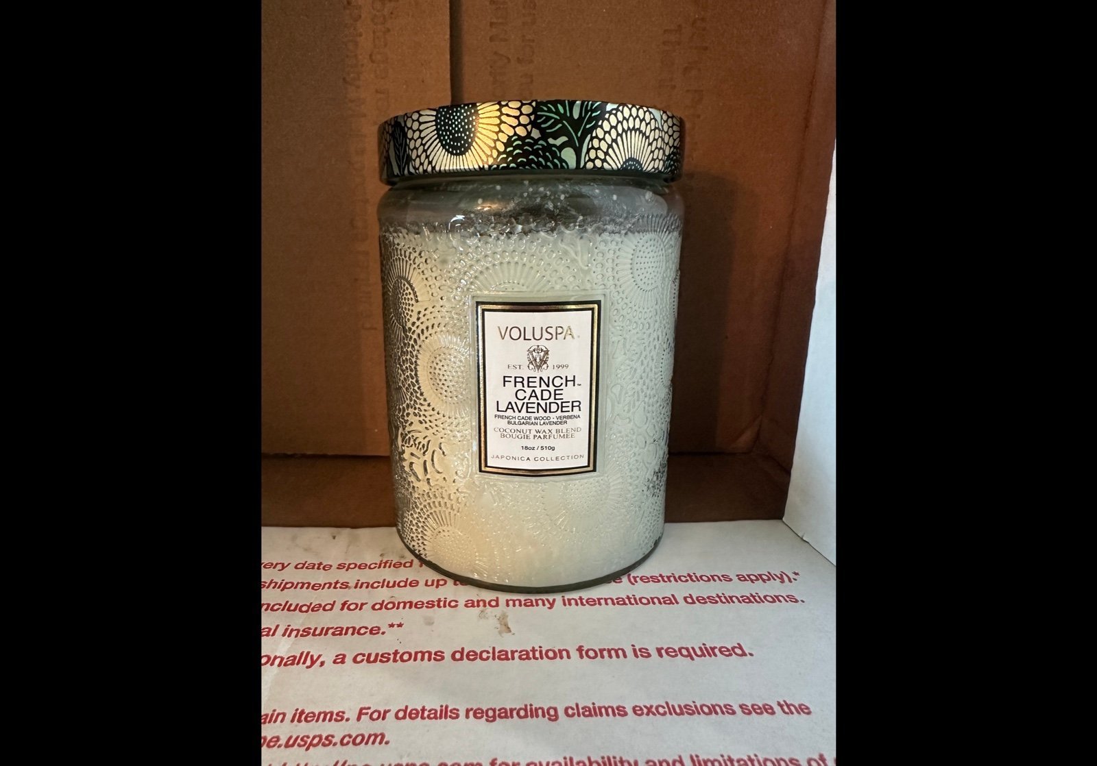New Voluspa 18 oz candle VOLUSPA candle FRENCH CADE LAVENDER