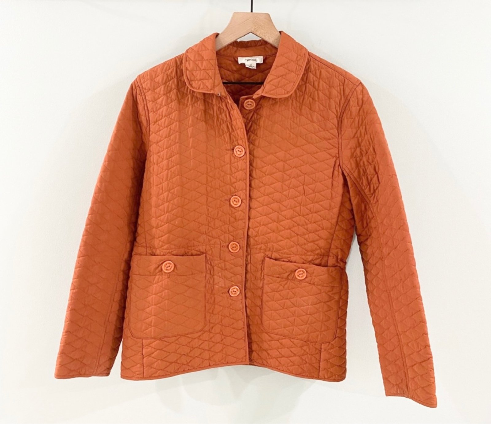 Tyler Boe Quilted Barn Jacket Orange Size Medium