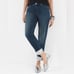 NWT Chico's Silver-Tone Sequined Cuff Boyfriend Ankle Jeans Size 14 Chico's 2.5