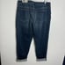 NWT Chico's Silver-Tone Sequined Cuff Boyfriend Ankle Jeans Size 14 Chico's 2.5