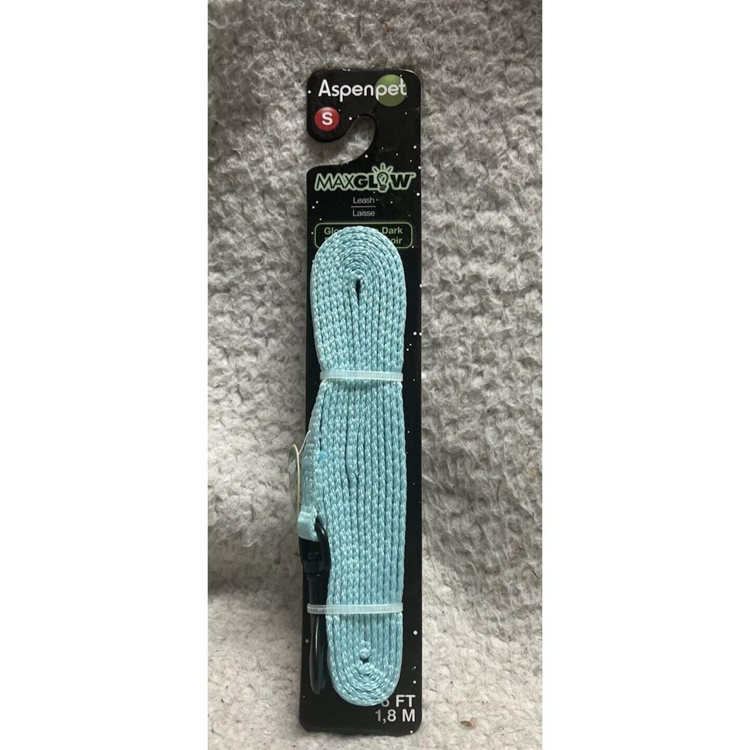 AspenPet MaxGlow Leash Aspen Pet Max Glow Dog Size Small S 6 ft NWT