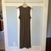 NWT James Perse Cardigan Tank Dress In Platoon With V-Neck And Faux Button Front