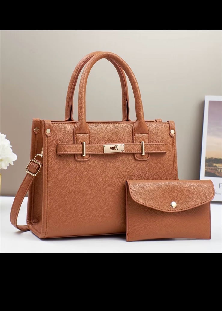 Camel Handbag clasp hardware NWT