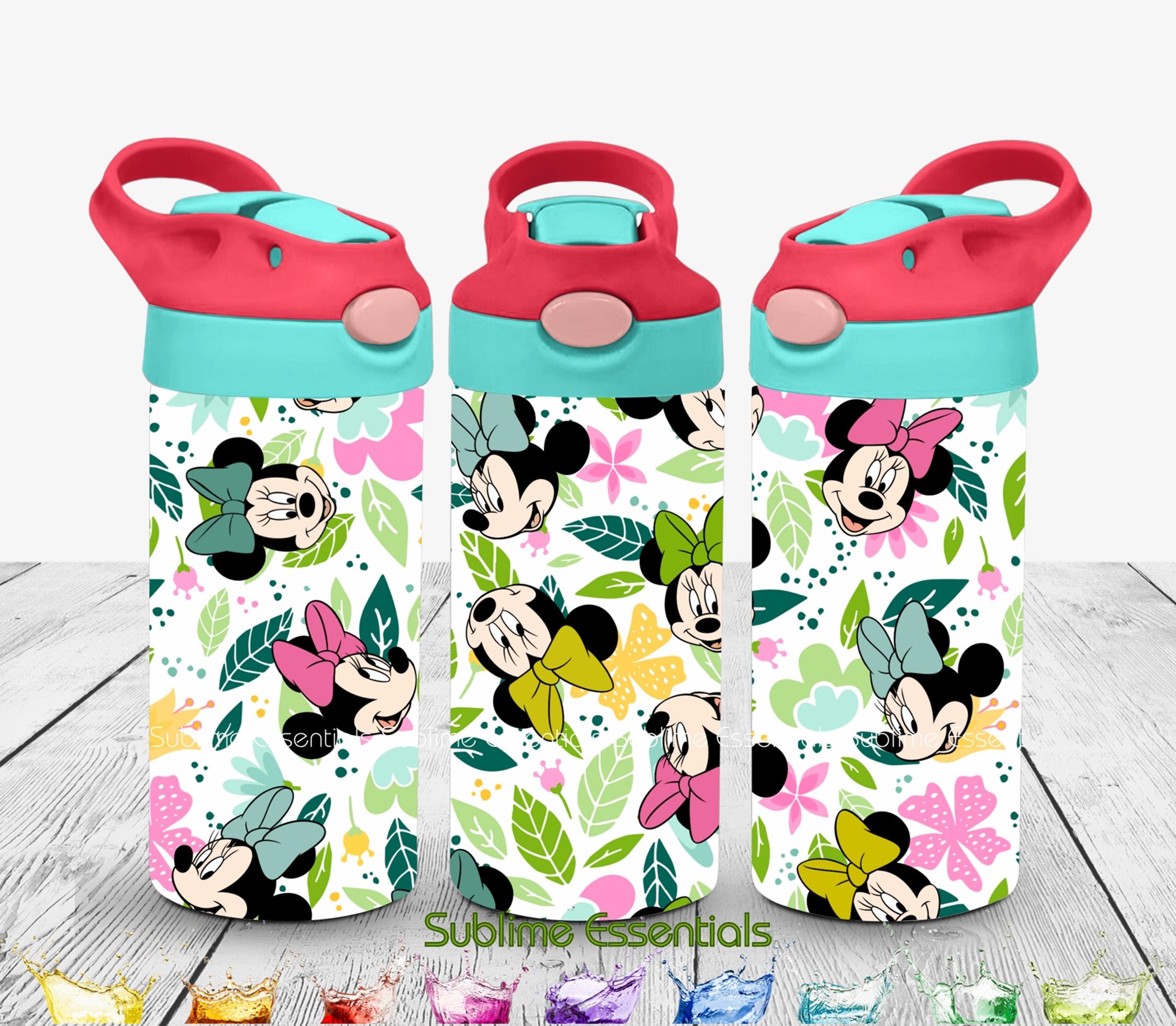 Minnie Inspired "Garden Party" - 12 Oz Kids Flip Top Tumbler - Add a name!