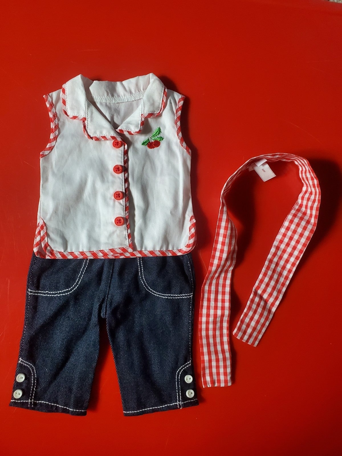 American girl Maryellen cherry play outfit no shoes