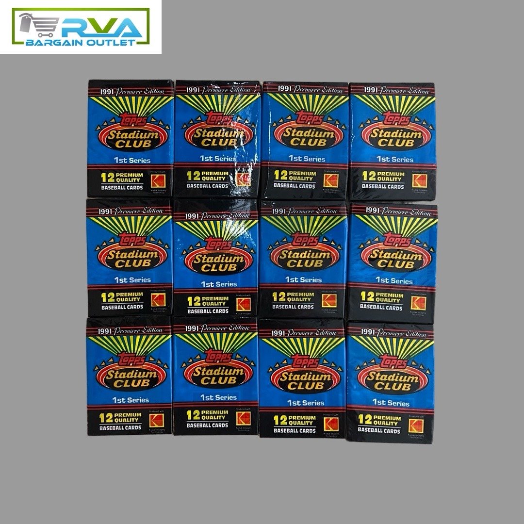 1991 Topps Stadium Club Series 1, 1 Sealed PACK From Wax Box, 12 Baseball Cards