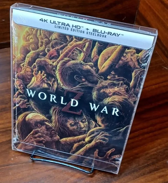 World War Z Steelbook (4K/Blu-ray)-NEW-w/PROTECTIVE SLEEVE-Free Box Shipping