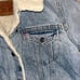 Levis Ex Boyfriend Sherpa Lined Denim Jacket Womens Size Extra Small XS S40117