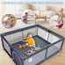 Baby Playpen, 50 x 50 inch Baby Playard, Playpen for Babies and Toddlers