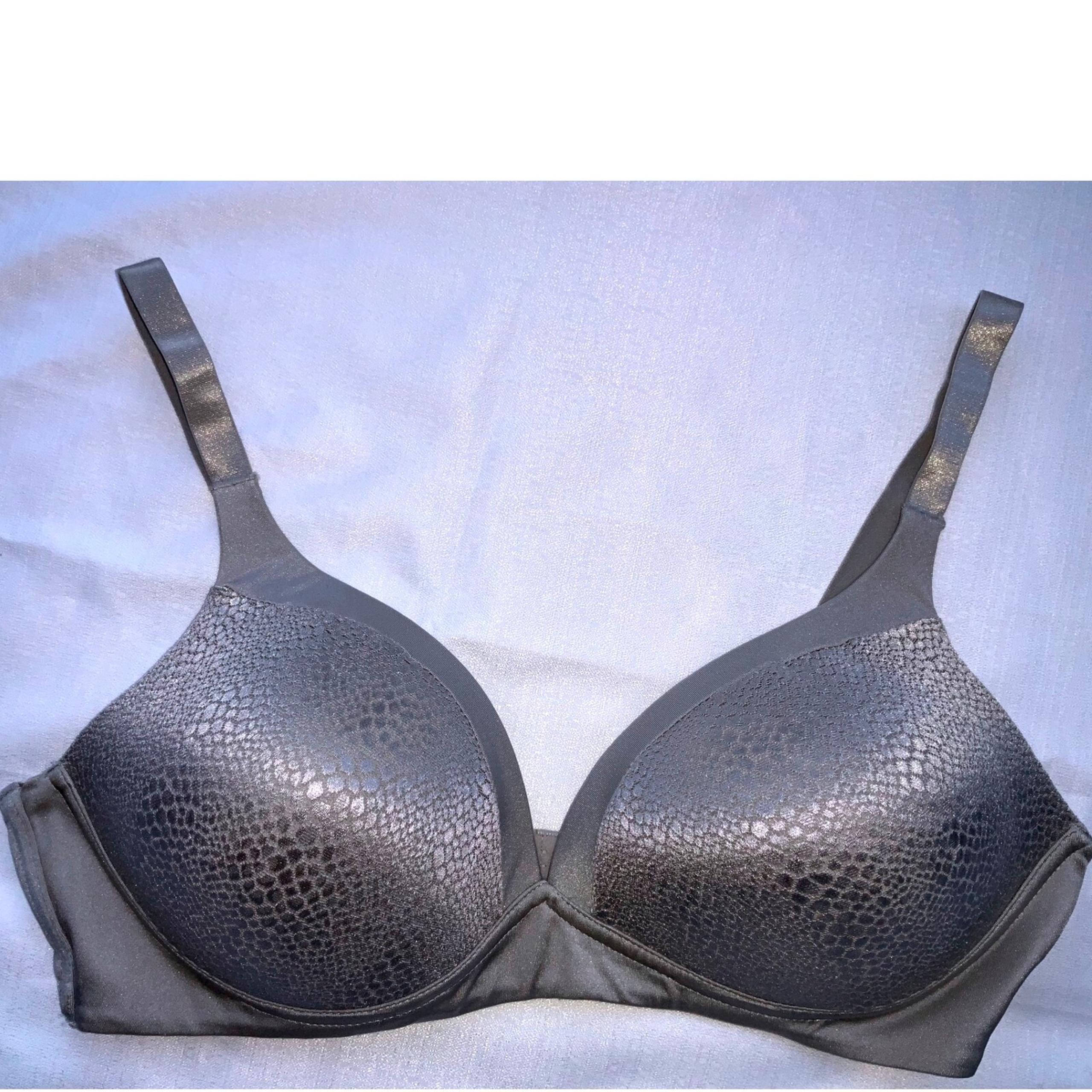 Warners Bra Underwire Lift T-Shirt Snake Print Everyday Comfort 38C
