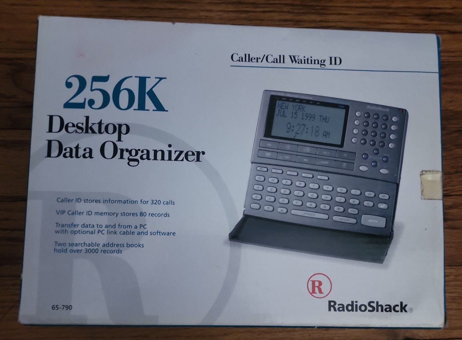 RadioShack 256K Desktop Data Organizer Model 65-790