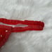 Vintage Red Pocka Dot Ruffled Victorias Secret Thong