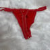 Vintage Red Pocka Dot Ruffled Victorias Secret Thong