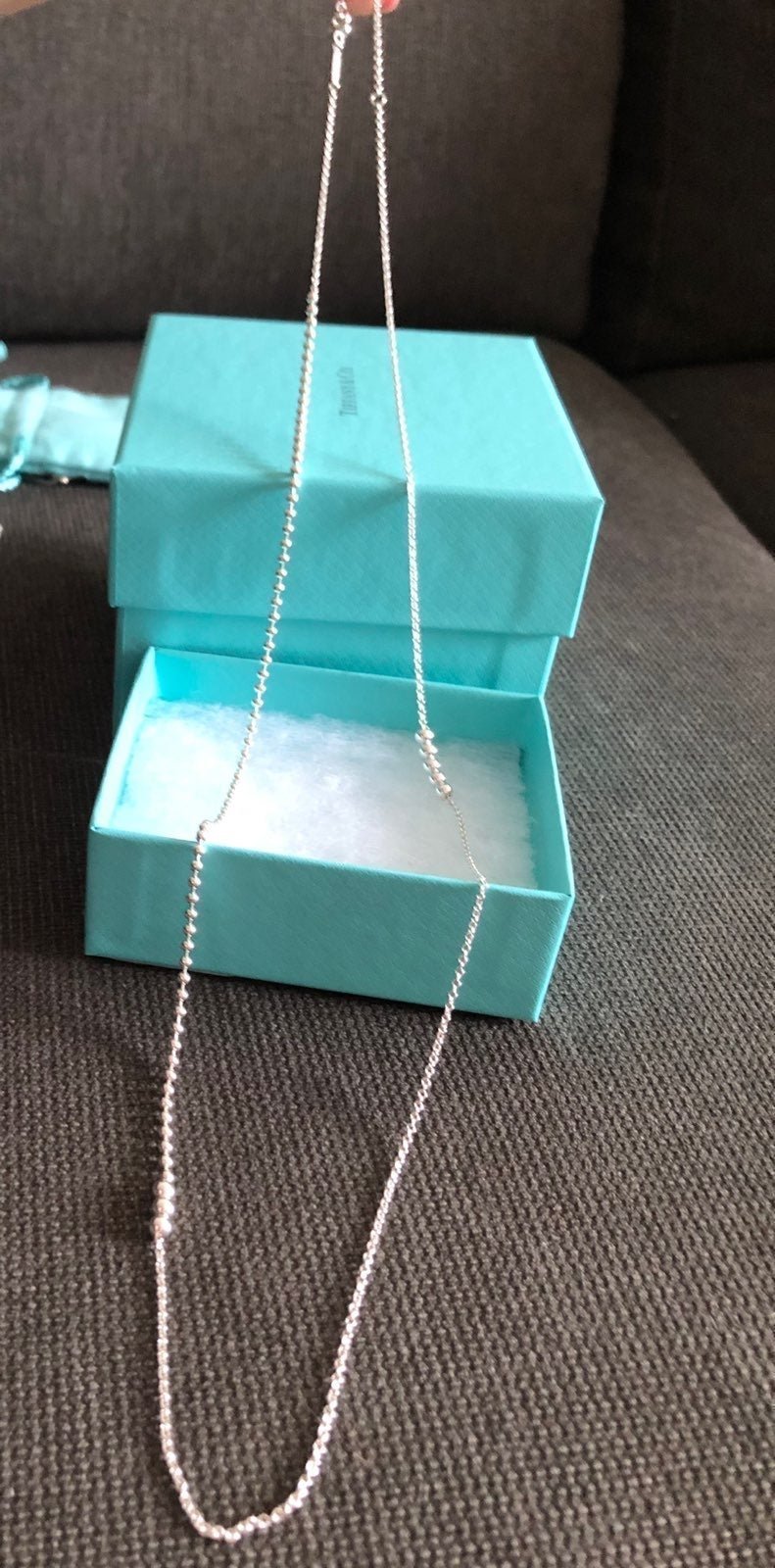 Tiffany Mixed Bead Chain in Sterling Sil